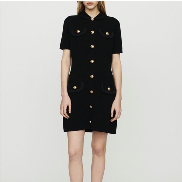 Maje Dresses & Skirts - *NWT* Maje Dress with Gold Buttons